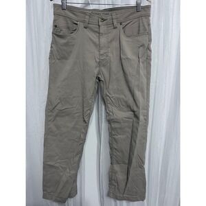 Prana Slim Fit Mens Khaki Chino Pants Size 33x30